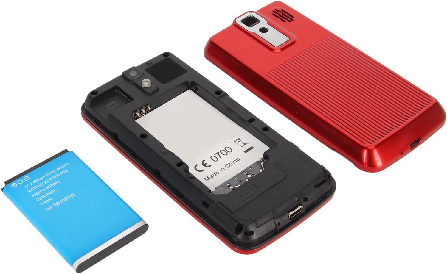 GLOGLOW Teléfono deslizante desbloqueado, pantalla HD de 2.4 pulgadas, teléfono celular desbloqueado para personas mayores de 100 a 240 V para