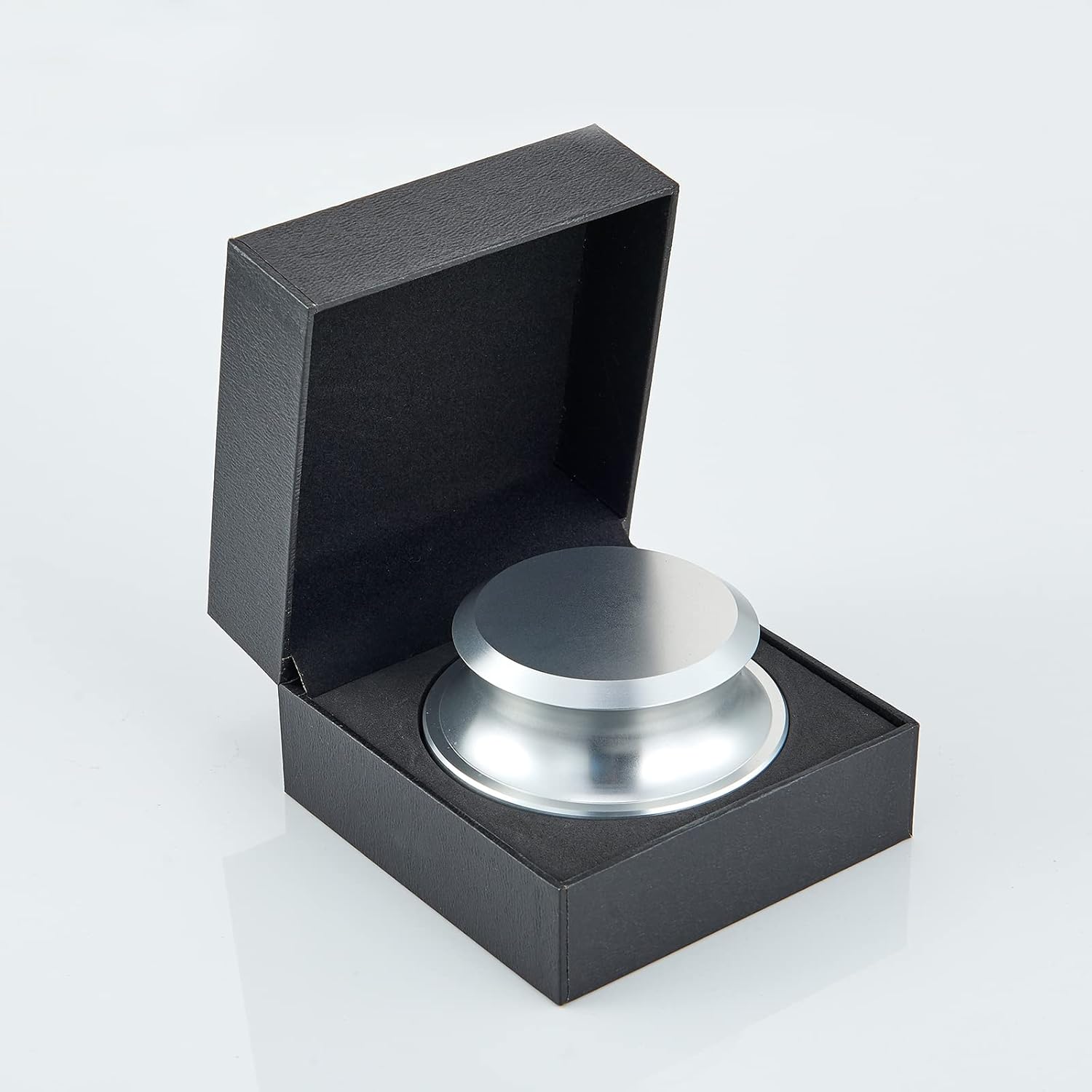 Abrazadera estabilizadora de peso para plato giratorio, abrazadera de registro de aleación de aluminio de alta calidad de 14 onzas para reproductor