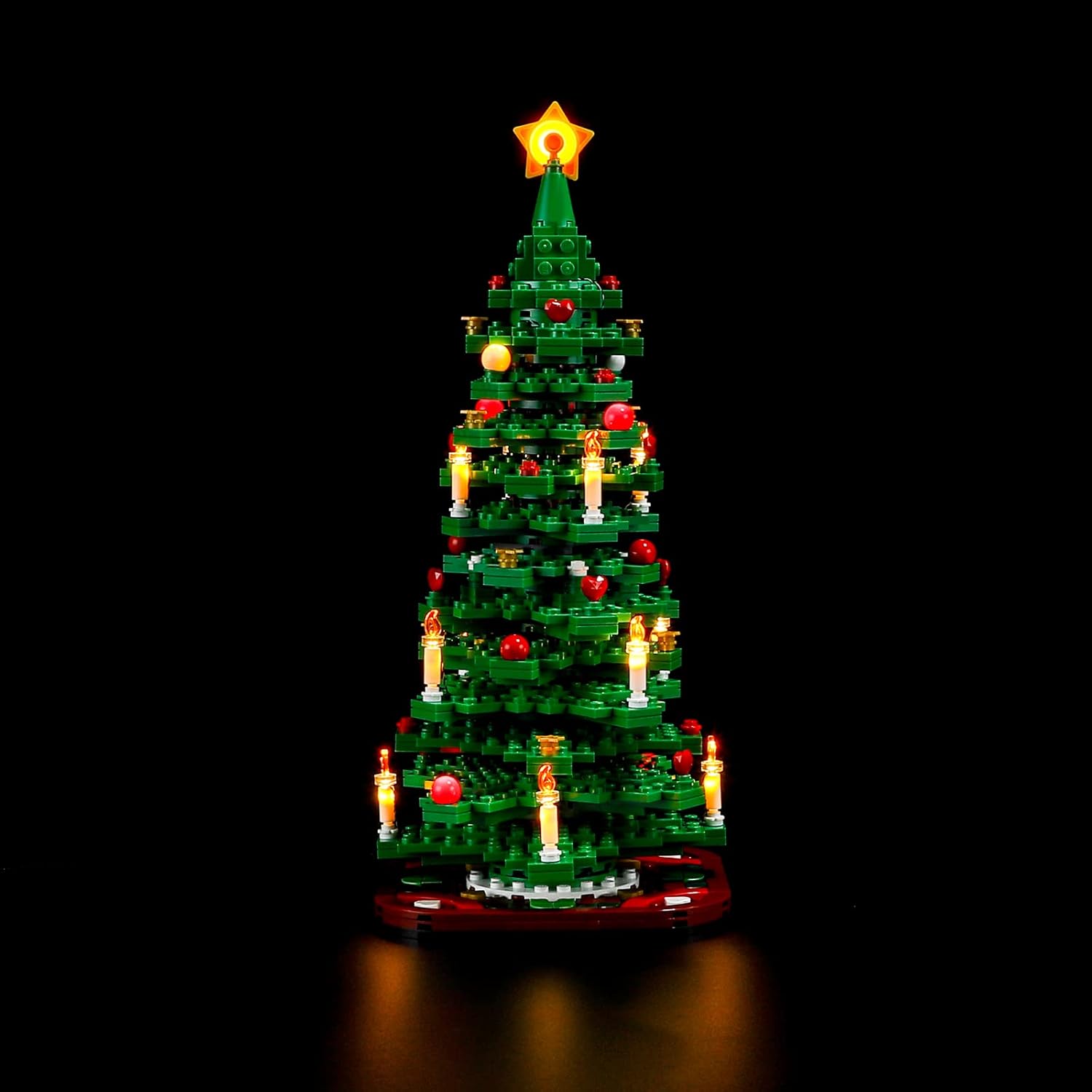 BRIKSMAX Kit de iluminación LED para árbol de Navidad LEGO-40573, compatible con el modelo de bloques de construcción de Lego, no incluye el juego