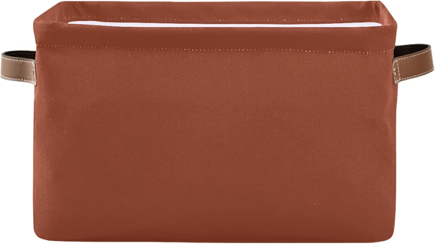 xigua Cesta de almacenamiento de color sólido con asa, cubo de almacenamiento grande plegable para estantes, armario, dormitorio, sala de estar, 1
