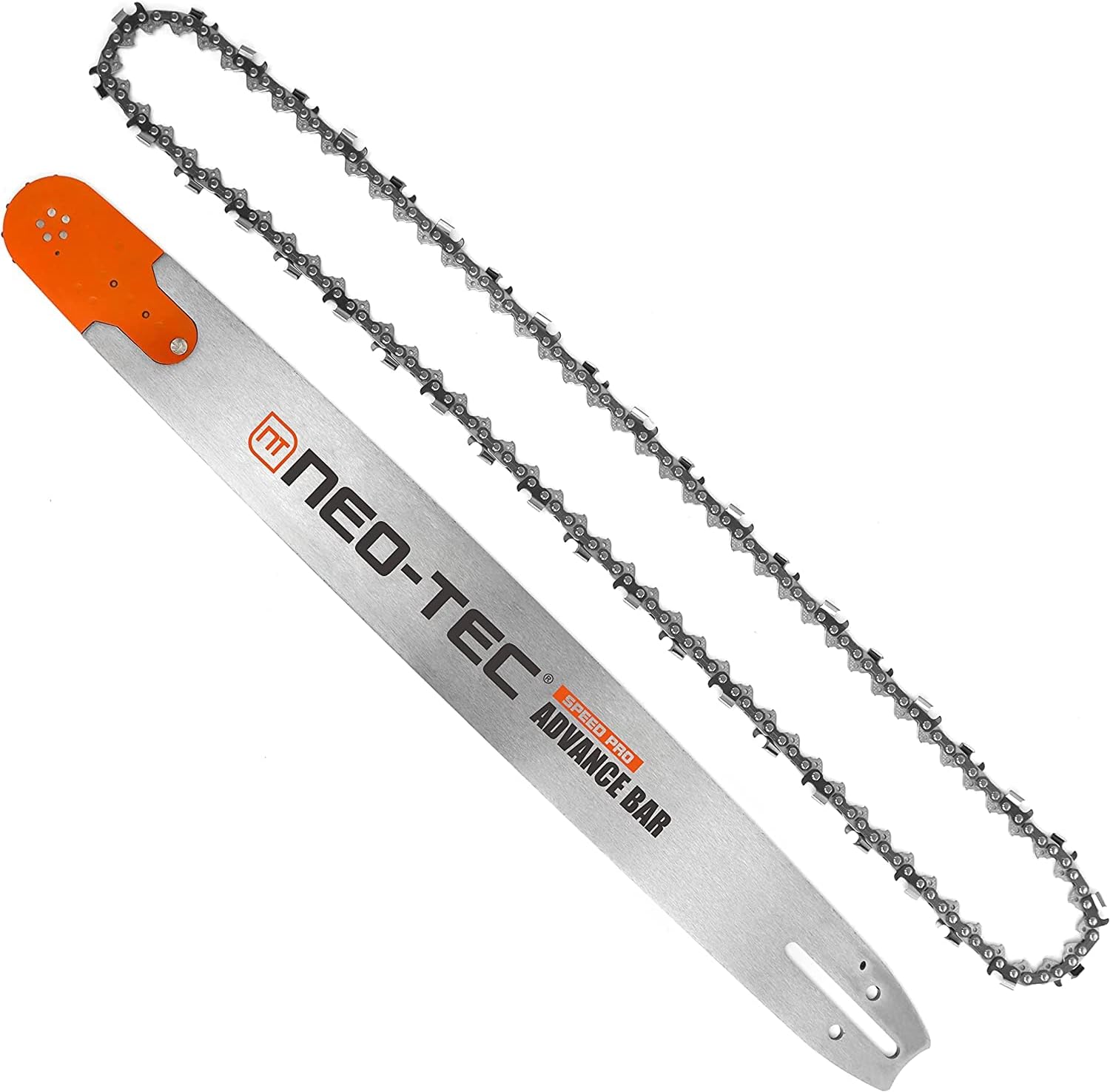NEO-TEC Barra de guía de motosierra laminada de 28 pulgadas Combo de cadena de sierra de 38 paso 0.058 calibre de cadena 92DL para Oregon 248RNDD009