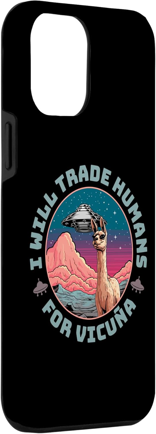 iPhone 13 Pro Max Extraterrestrial Llamma Paranormal – Spaceship Alien Llama Case