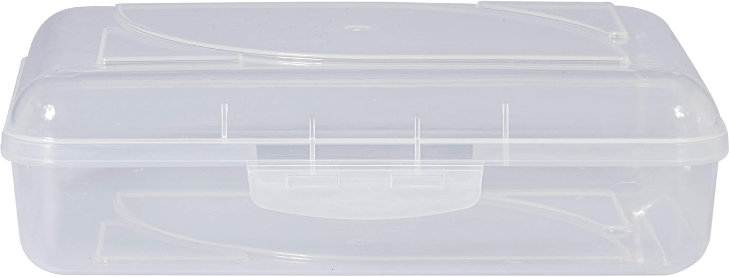 Cra-Z-Art caja escolar de plástico, 6.985cmde alto x 13.75cmde ancho x 8.0 in de profundidad, varios colores (paquete de 2)