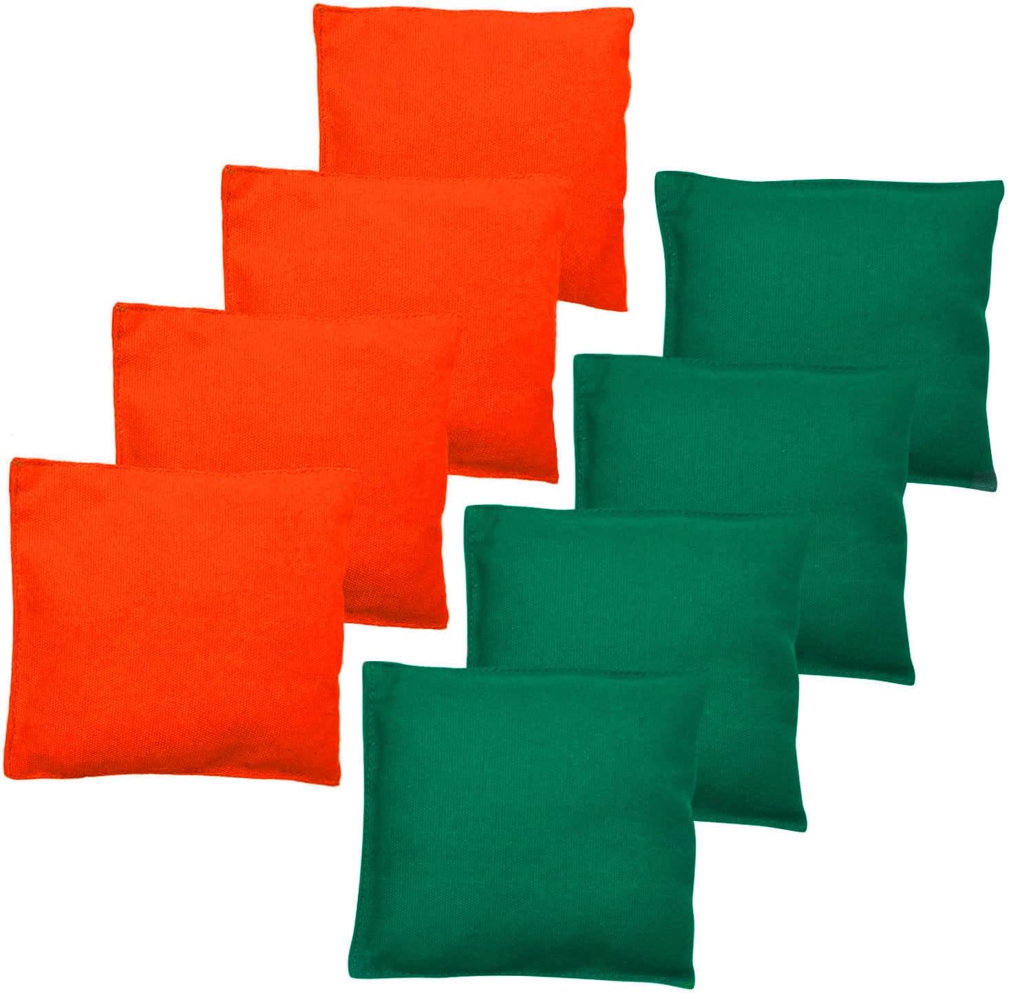 JMEXSUSS Juego de 8 bolsas de cornhole estándar resistentes a la intemperie, profesionales reguladoras para juegos de lanzamiento, bolsas de
