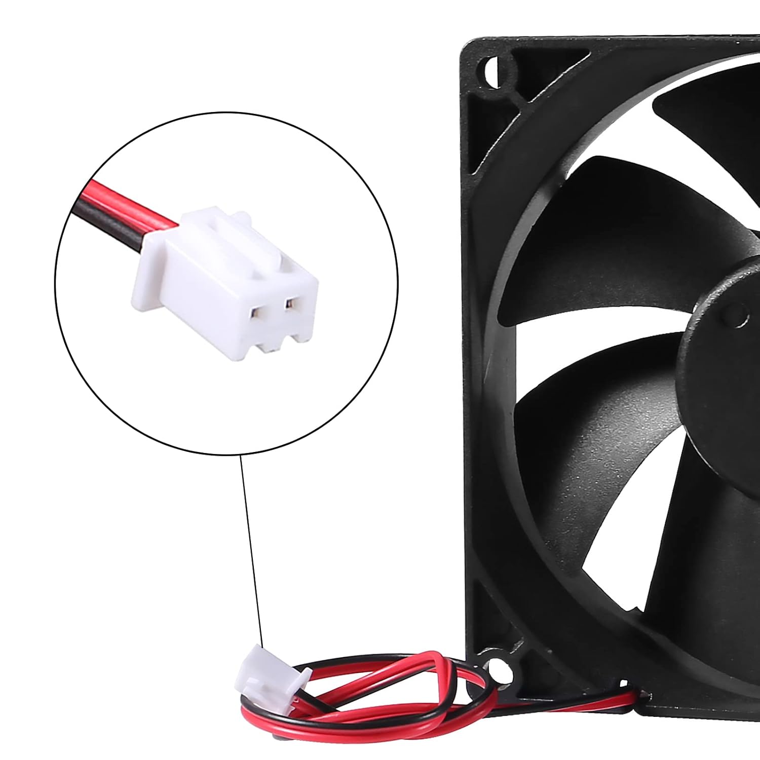 Ventilador de computadora 9225 de 12 V, 3.622 x 3.622 x 0.984 in, sin escobillas, ventilador de flujo de aire grande para enfriar, carcasa de