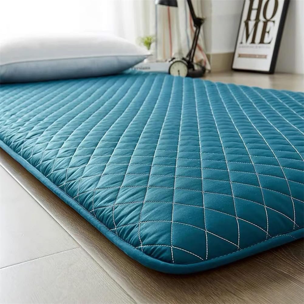 SAAKO Tatami Mat – Colchón delgado para dormir, colchón plegable portátil japonés con parte inferior antideslizante, futón Shiki, colchón de futón