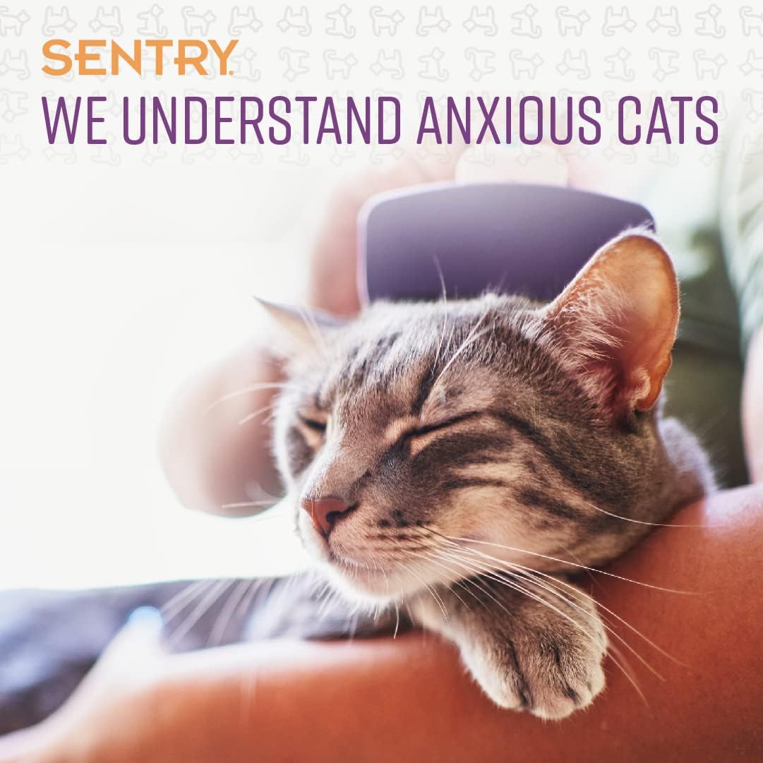 Sentry Masticables calmantes para gatos, ayuda calmante ayuda a controlar el estrés y la ansiedad, con feromonas que pueden ayudar a frenar el
