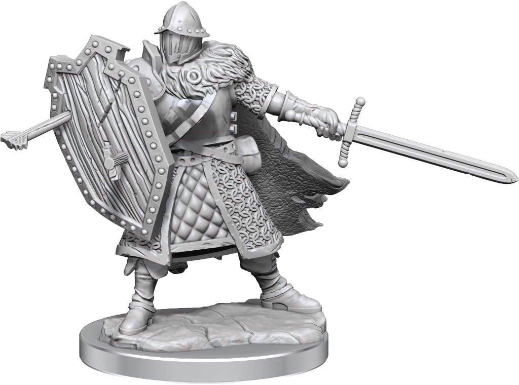 D&D Frameworks Human Fighter Male – Sin pintar y sin ensamblar