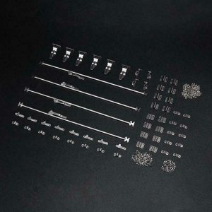 Lesu 114 Rc modelo metal camión compartimiento cerradura de puerta para DIY Tmy Scan 1850 Lesu 114 Rc modelo metal camión compartimiento cerradura de puerta para DIY Tmy Scan 1850