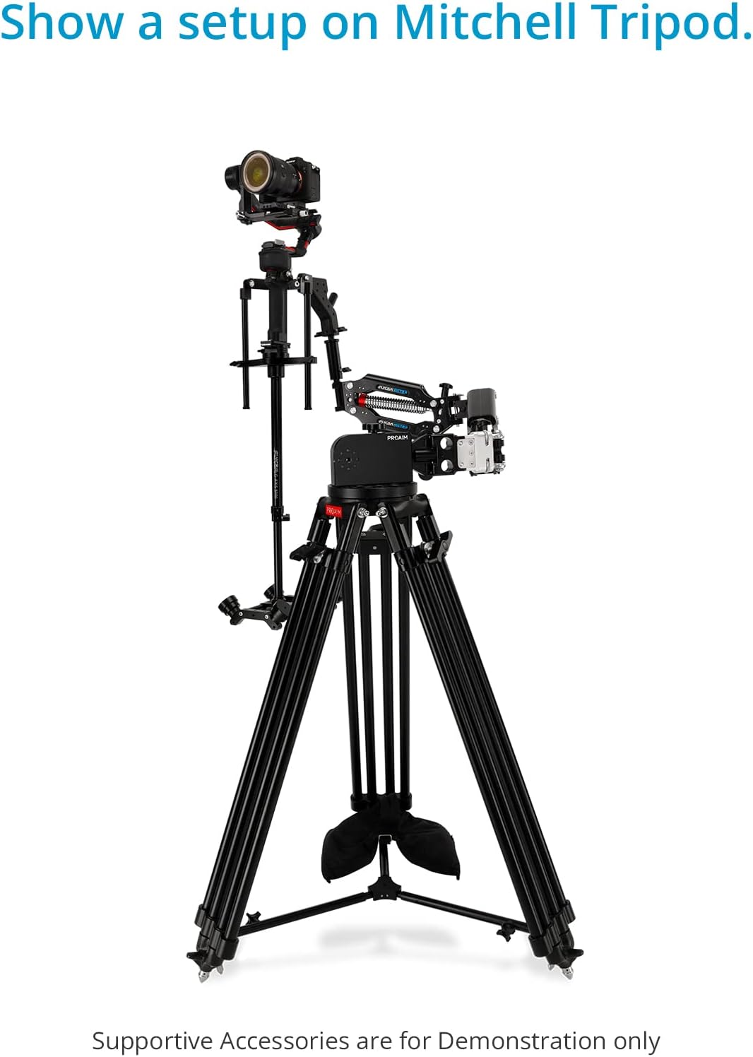 PROAIM VSTA – Kit de montaje rígido compatible con soporte estabilizador Vista para automóviles, carriles compatibles con carriles, Tri-sombreros y