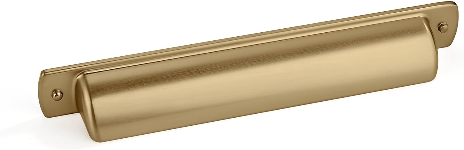 khtumeware Paquete de 10 tiradores de cajón de 5 pulgadas, tiradores de latón cepillado para gabinetes, accesorios de cocina, manijas de gabinete de