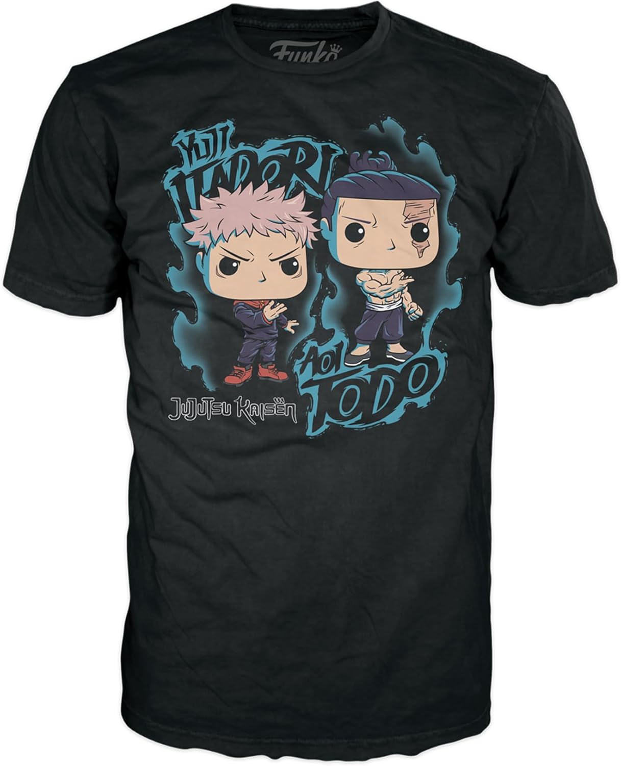 Funko Camiseta Pop! Boxed Jujutsu Kaisen – Yuji Itadori & Aoi Todo – 2XL Plata