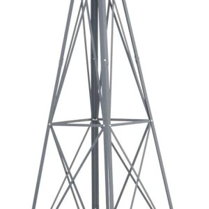 Molino de viento ornamental de 8 pies, decoración de jardín, veleta meteorológica, molino de viento de metal resistente a la intemperie, diseño de 4 Molino de viento ornamental de 8 pies, decoración de jardín, veleta meteorológica, molino de viento de metal resistente a la intemperie, diseño de 4