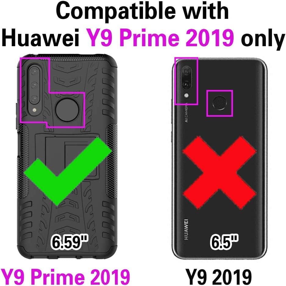 Asuwish Funda de teléfono para Huawei Y9 Prime 2019Honor 9XP Smart Z con protector de pantalla de vidrio templado y accesorios de celda de silicona