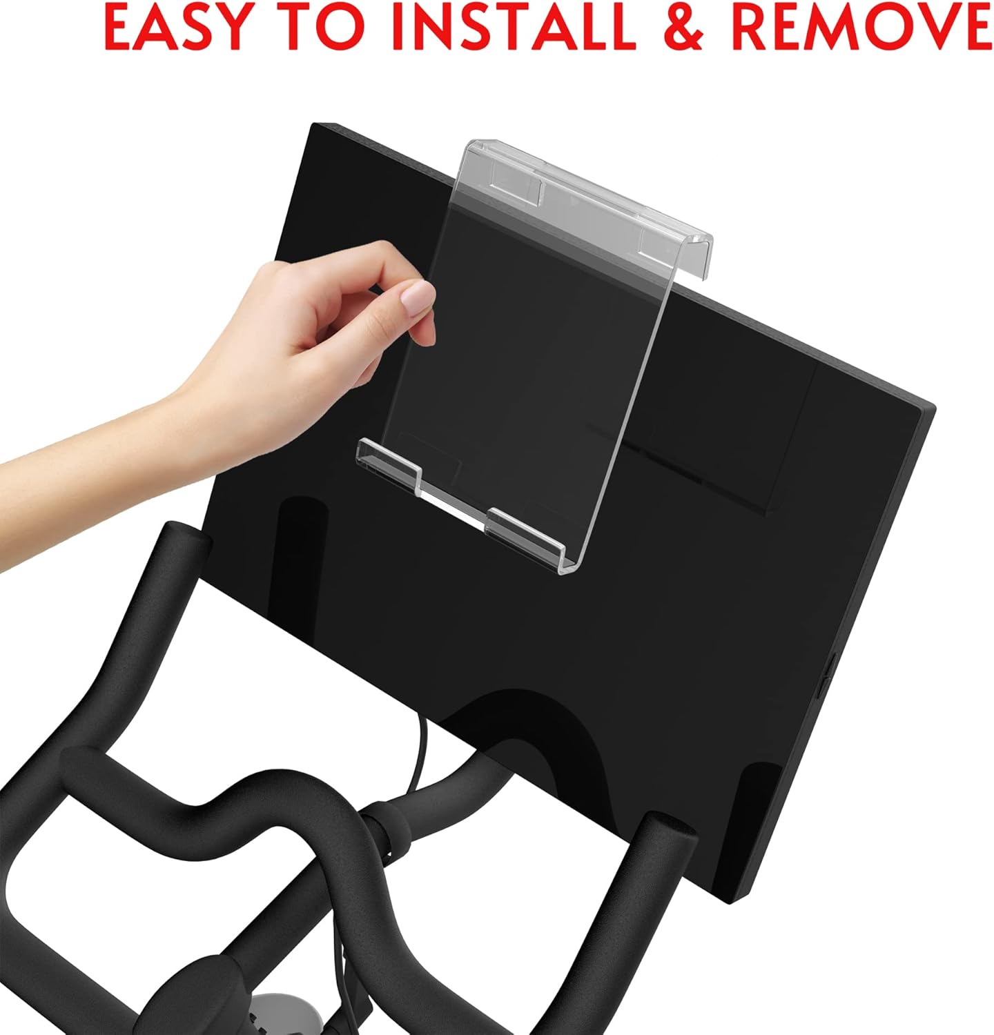 Soporte para tablet compatible con Peloton Bike & Bike Plus y Row & Tread, soporte para iPad, soporte para teléfono y tableta, soporte para la