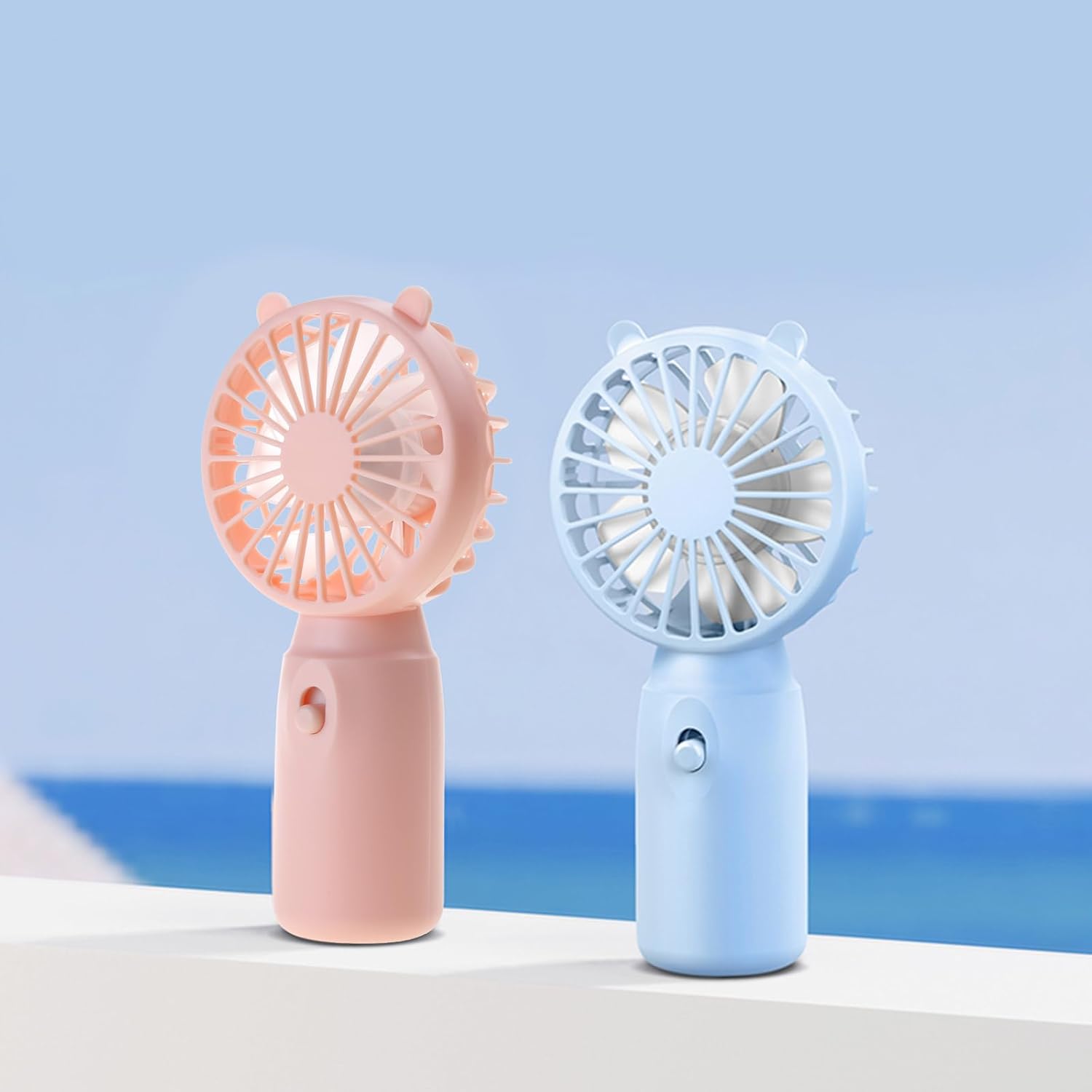 Ventilador pequeño de mano, mini ventilador portátil de verano, ventilador de bolsillo con pilas AA (pilas no incluidas) Ventilador de oficina,