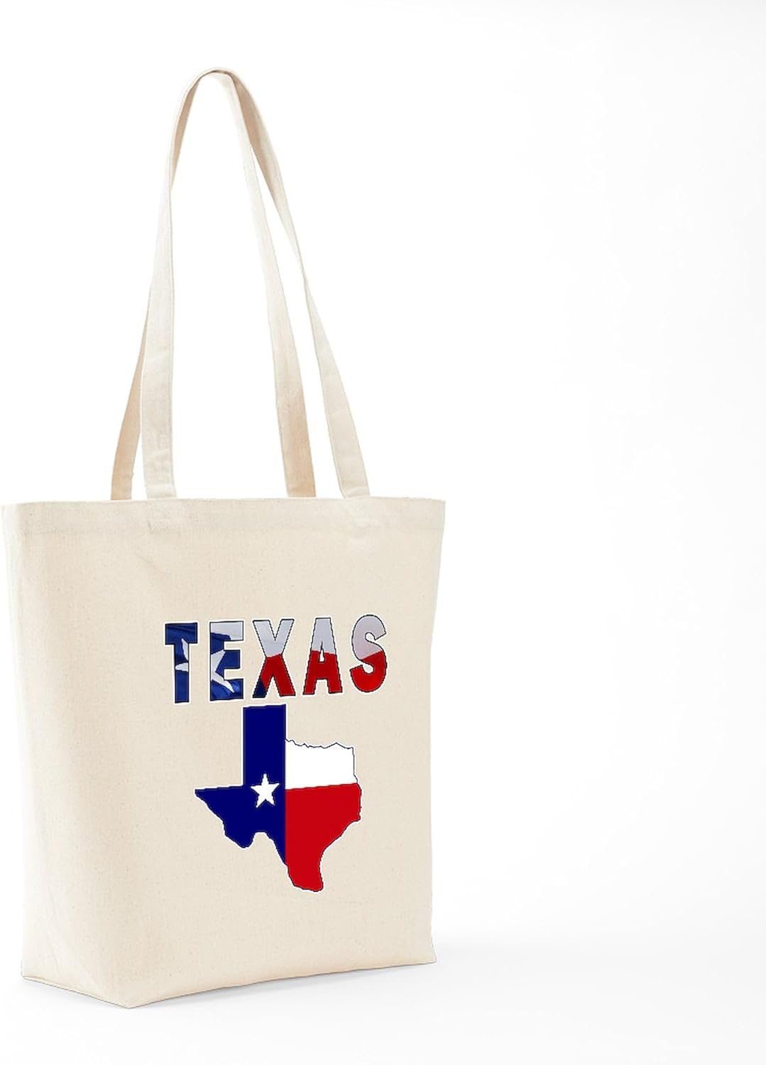 CafePress Texas Bluebonnets Tote Bag Natural Canvas Tote Bag, Cloth Shopping Bag