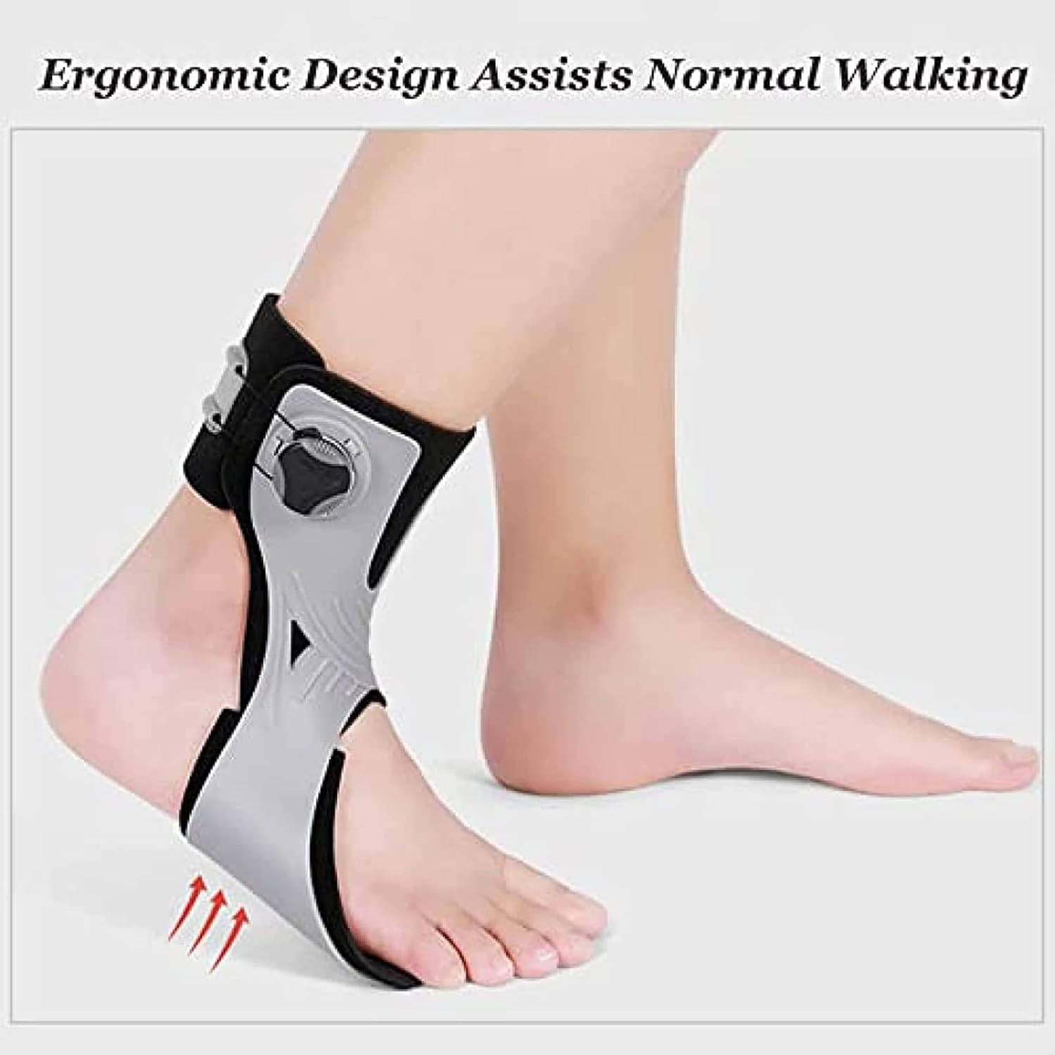 Soporte ortopédico de caída de pie, soporte de férula de ortesis de tobillo, corrector de tobillo ajustable para hemiplejía, zapatos de accidente