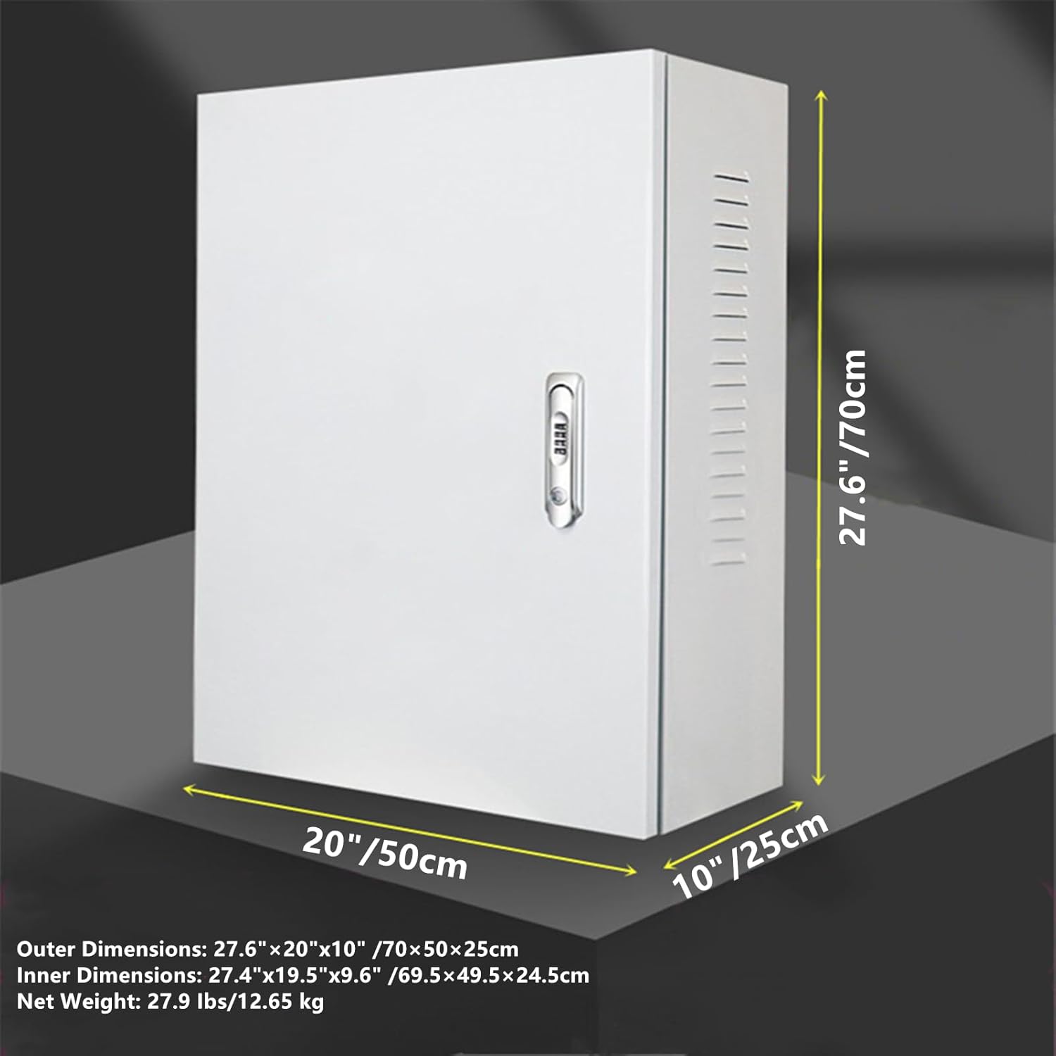 Caja de estación de carga para Tesla Gen 3, conector de pared de 27.6 x 20 x 10 pulgadas, caja de carga, organizador de cables, caja de protección