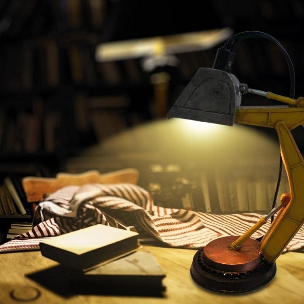 TOPINCN Lámpara de escritorio de excavadora de diseño industrial, lámpara de escritorio de noche LED Digger para decoración del dormitorio del hogar