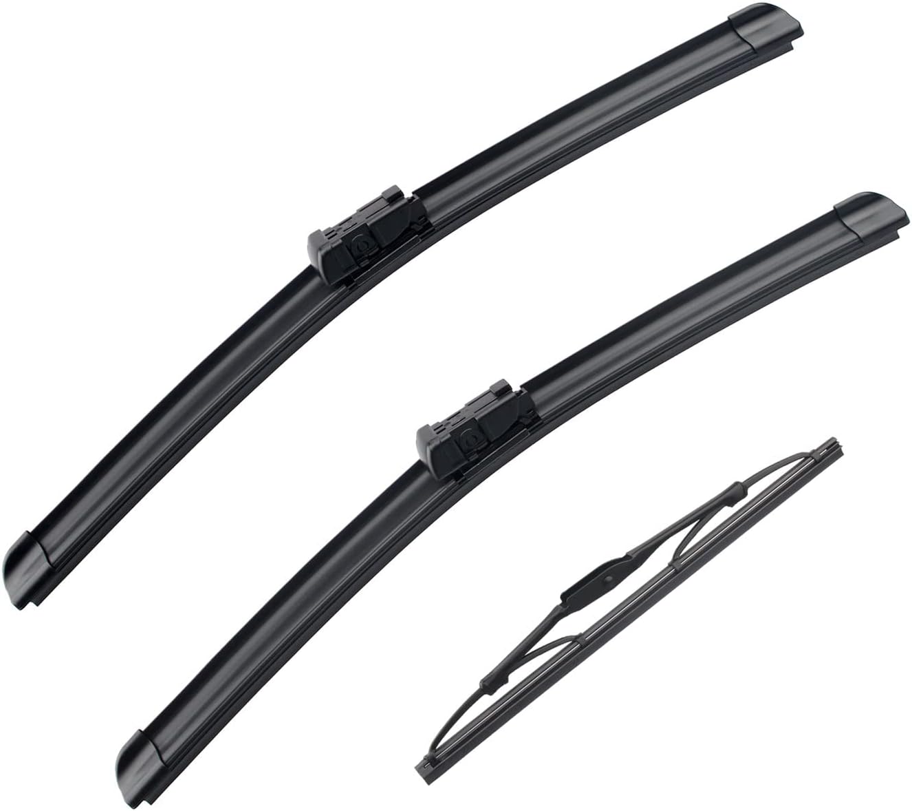 Limpiaparabrisas de 24 + 17 pulgadas con limpiaparabrisas trasero de 13 pulgadas, repuesto automotriz para GMC Terrain 2011-2017, fácil de instalar