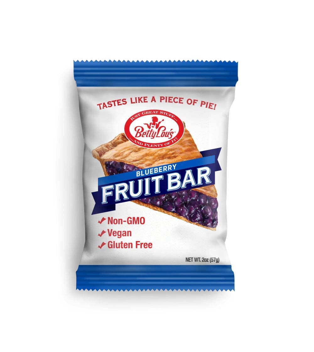 Betty Lou desin gluten Fruit Bar SnackBlueberry, 12Bares