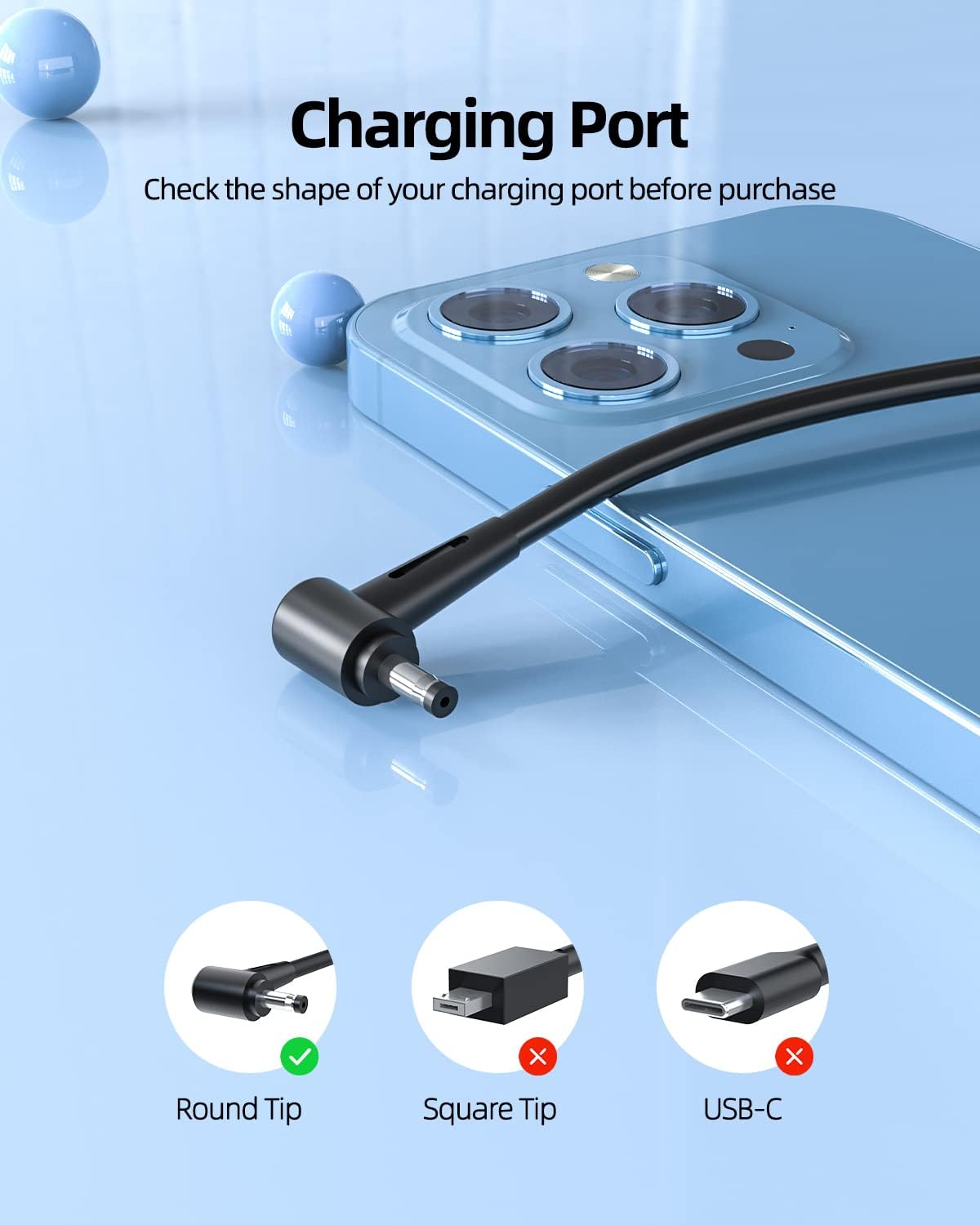 Cargador de CA de 33 W con certificación UL para Asus Vivobook L210 L210M L210MA L410 L410M L410MA L410N L210MA-DB01 L410MA-DB02 Cable adaptador de