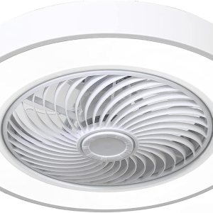 GIHOER Ventiladores de techo modernos con control remoto y aplicación inteligente, 3 colores, 3 velocidades, ventilador de 5 aspas con protector GIHOER Ventiladores de techo modernos con control remoto y aplicación inteligente, 3 colores, 3 velocidades, ventilador de 5 aspas con protector