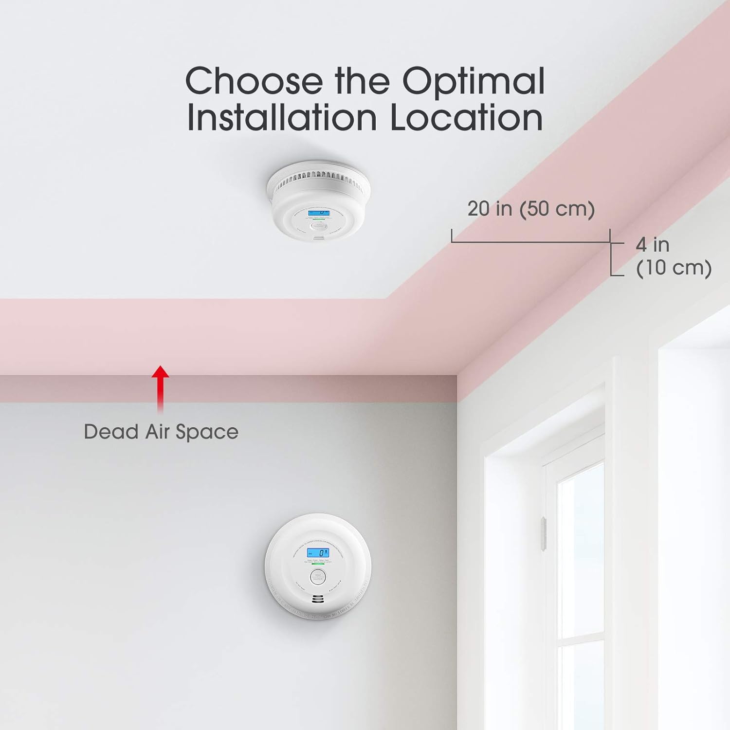 X-Sense Detector de humo y monóxido de carbono con batería de 10 años con pantalla LCD, alarma de humo y CO con sensor doble, cumple con las normas