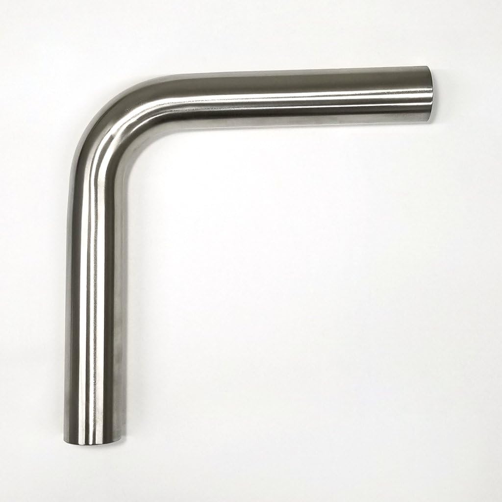 Mandril de acero inoxidable de 1.25 pulgadas de 90 , radio suelto 1.5D, pared de 16GA.065 pulgadas, SS304-6.5″6.5″6.5″, fabricación de escape