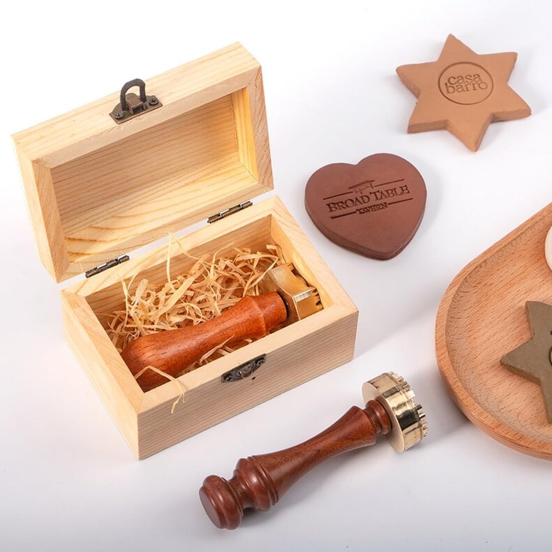 Pottery Signature Stamps  Sello de cerámica de latón personalizado  Sello de logotipo de regalo para alfareros  Firma de arcilla personalizada