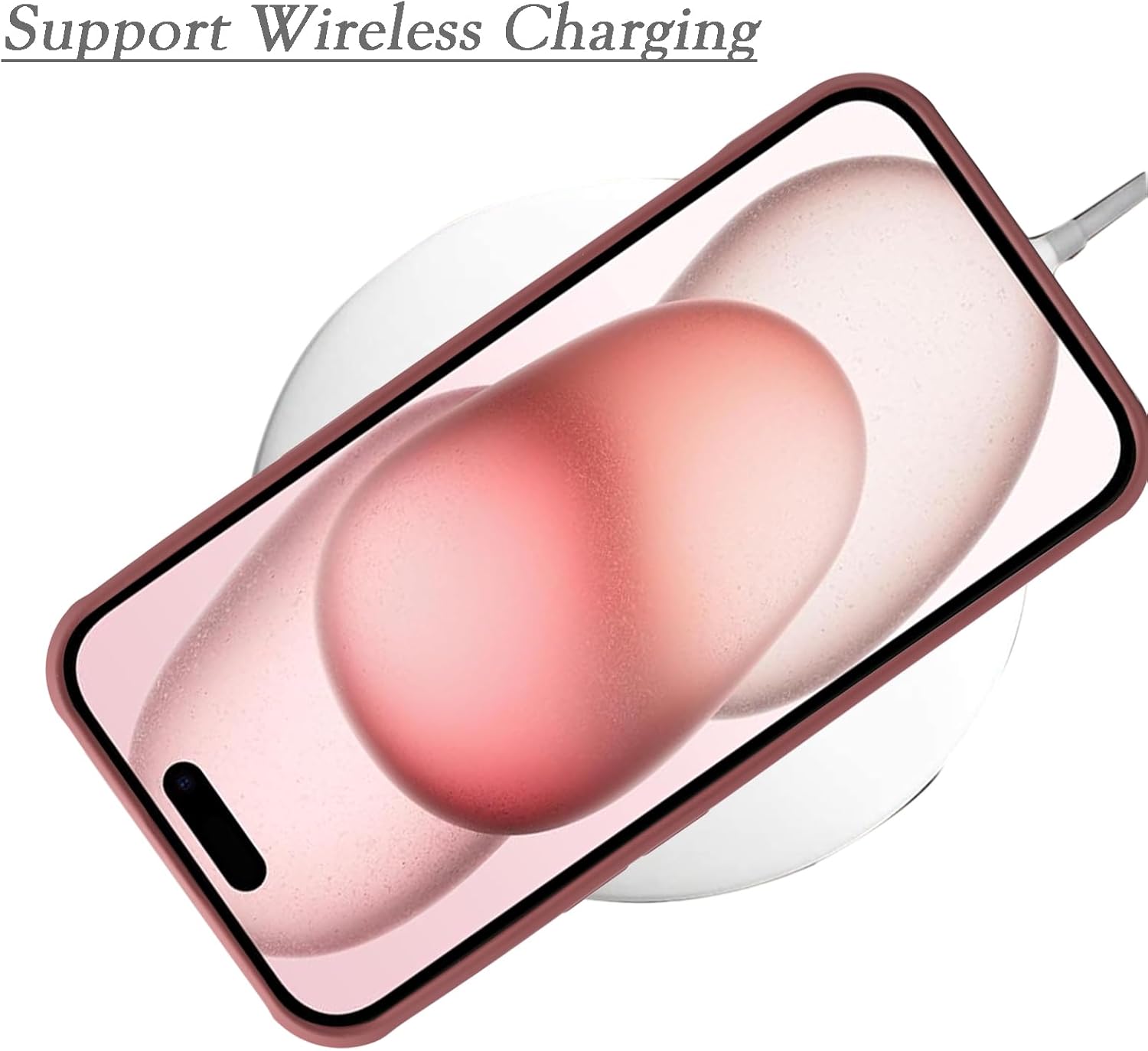 Unov Funda compatible con iPhone 15 Plus (2023), iPhone 14 Plus (2022) de 6.7 pulgadas, funda protectora delgada de TPU suave con tarjetero fácil de
