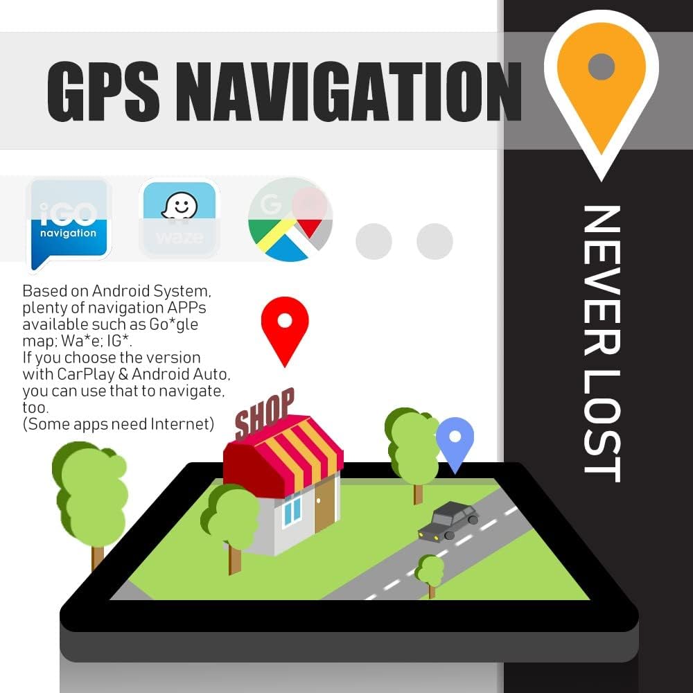 Kunfine Coche Android navegación estéreo GPS Radio cámara inversa pantalla 9 “IPS pantalla táctil Headunit Tablet Pad Media Player para Peugeot 206