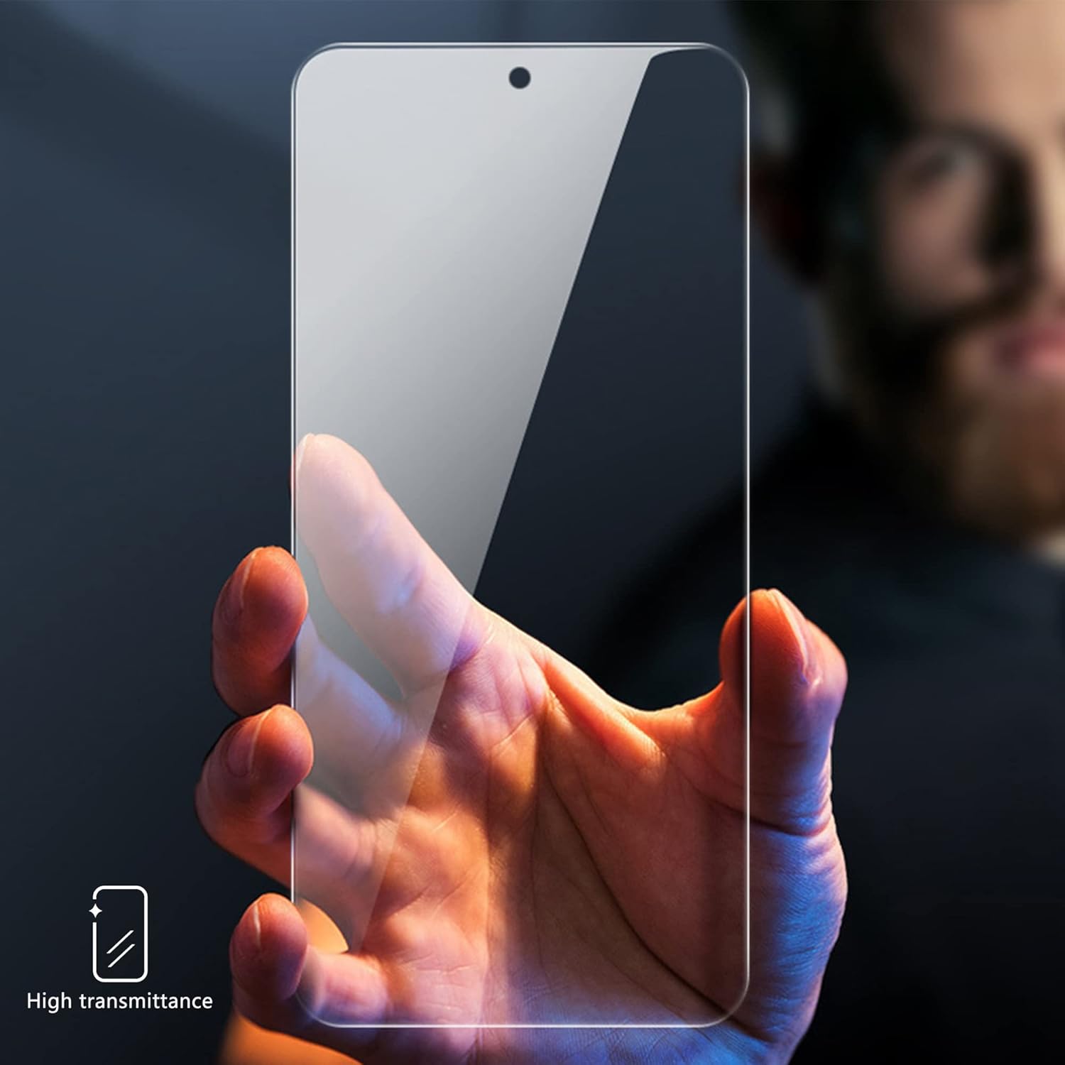 2 Pack Screen Protector for Samsung Galaxy A54 5G + 2 Pack Camera Lens Protector, 9H Hardness, Anti Scratch, Easy Installation, Case Friendly, Ultra