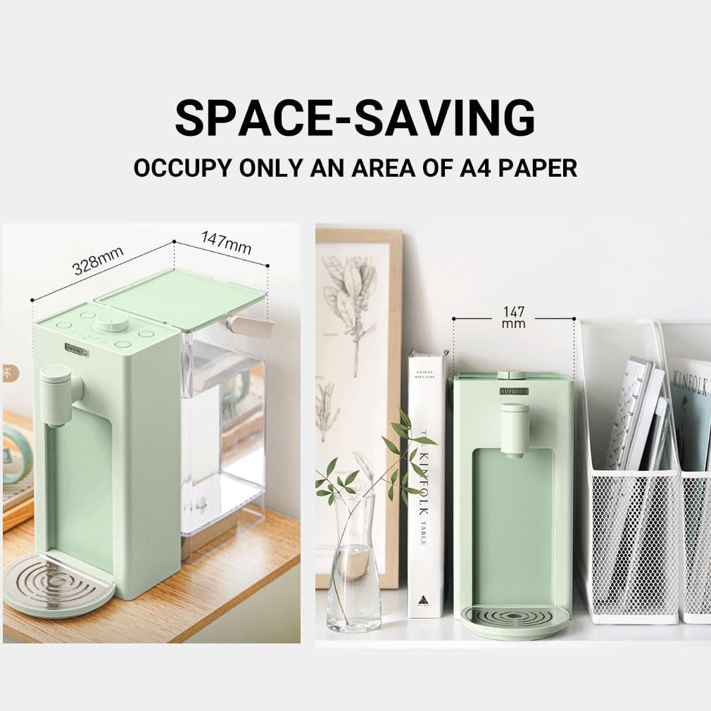 BUYDEEM S9013 Dispensador de agua caliente instantáneo, caldera de agua para encimera y calentador para té, café y fórmula para bebés, 8