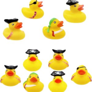 Patos de juguete de pato de goma pirata de San Patricio para niños, proyectos de cumpleaños de baño, regalos para baby showers, aula, verano, playa Patos de juguete de pato de goma pirata de San Patricio para niños, proyectos de cumpleaños de baño, regalos para baby showers, aula, verano, playa