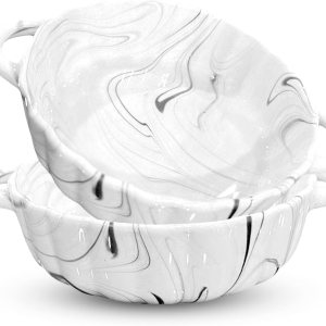 CASADELLA – Juego de 6 moldes para horno de 8 onzas, juego de 6 moldes de crema Brulee con asas dobles, tazas de postre de cerámica, regalo CASADELLA – Juego de 6 moldes para horno de 8 onzas, juego de 6 moldes de crema Brulee con asas dobles, tazas de postre de cerámica, regalo