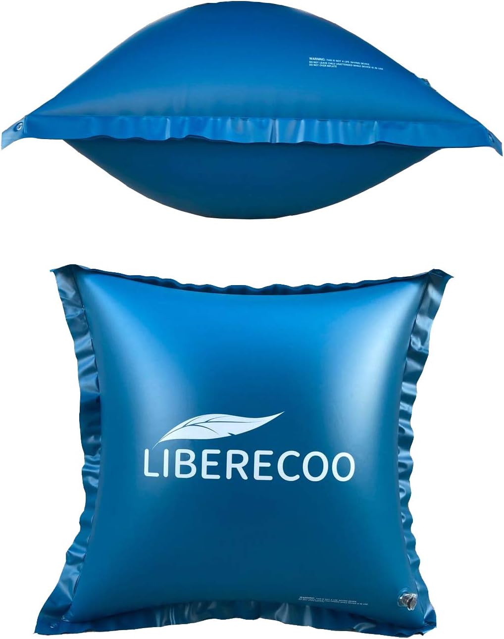 LIBERECOO Almohadas de piscina de 4 x 4 pies para piscinas sobre el suelo, kit de cierre de piscina para invierno, almohada de piscina de invierno.