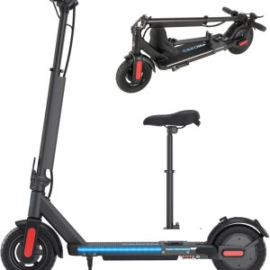 Caroma Patinete eléctrico, rango de 20 a 25 millas y velocidad de 20 MPH, neumáticos sólidos de 10 pulgadas, scooter eléctrico de control de crucero Caroma Patinete eléctrico, rango de 20 a 25 millas y velocidad de 20 MPH, neumáticos sólidos de 10 pulgadas, scooter eléctrico de control de crucero
