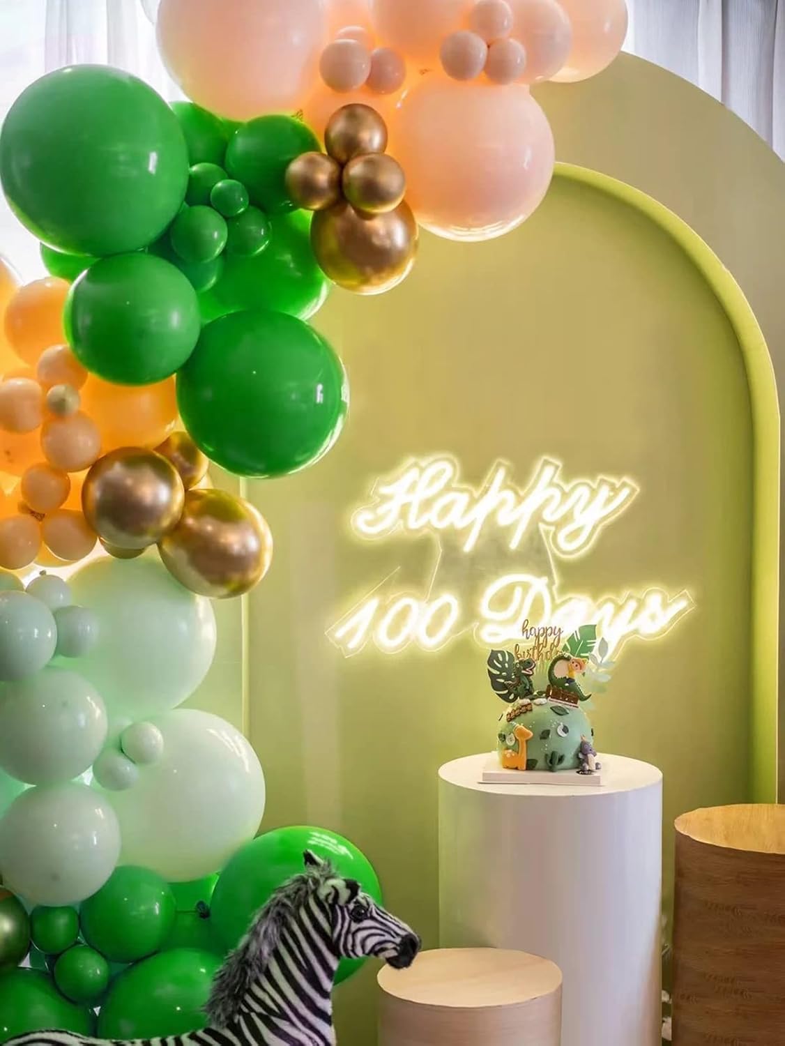 Globos verdes de 12 pulgadas, paquete de 50 globos de látex verde para fiesta, calidad de helio, para cumpleaños, graduación, baby shower, selva,