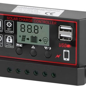 Uxsiya con microcontrolador incorporado Controlador de energía solar Controlador de batería solar de 30 A configurado de forma flexible para el Uxsiya con microcontrolador incorporado Controlador de energía solar Controlador de batería solar de 30 A configurado de forma flexible para el