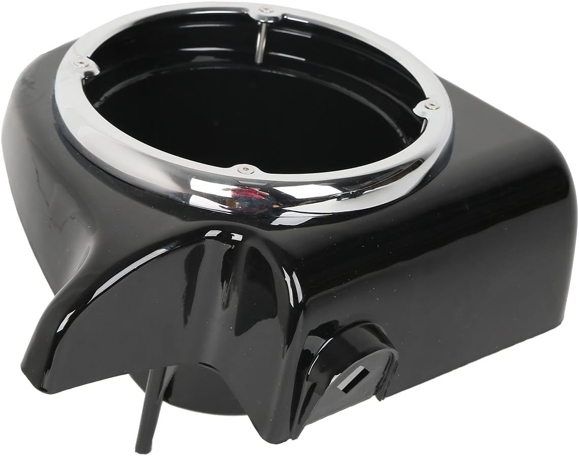 XMT-Moto Vivid Black 6.5″ altavoz Pod inferior ventilado carenado compatible con Harley Davidson Touring modelos FLT, FLHT, FLHTCU, FLHRC, Road