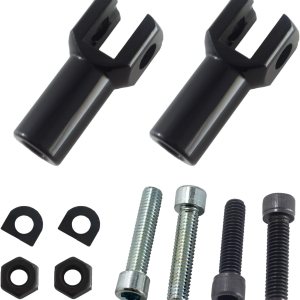 Kit de horquilla de soporte de pie de pasajero compatible con Harley Davidson Softail 2000-2006 (negro) Kit de horquilla de soporte de pie de pasajero compatible con Harley Davidson Softail 2000-2006 (negro)