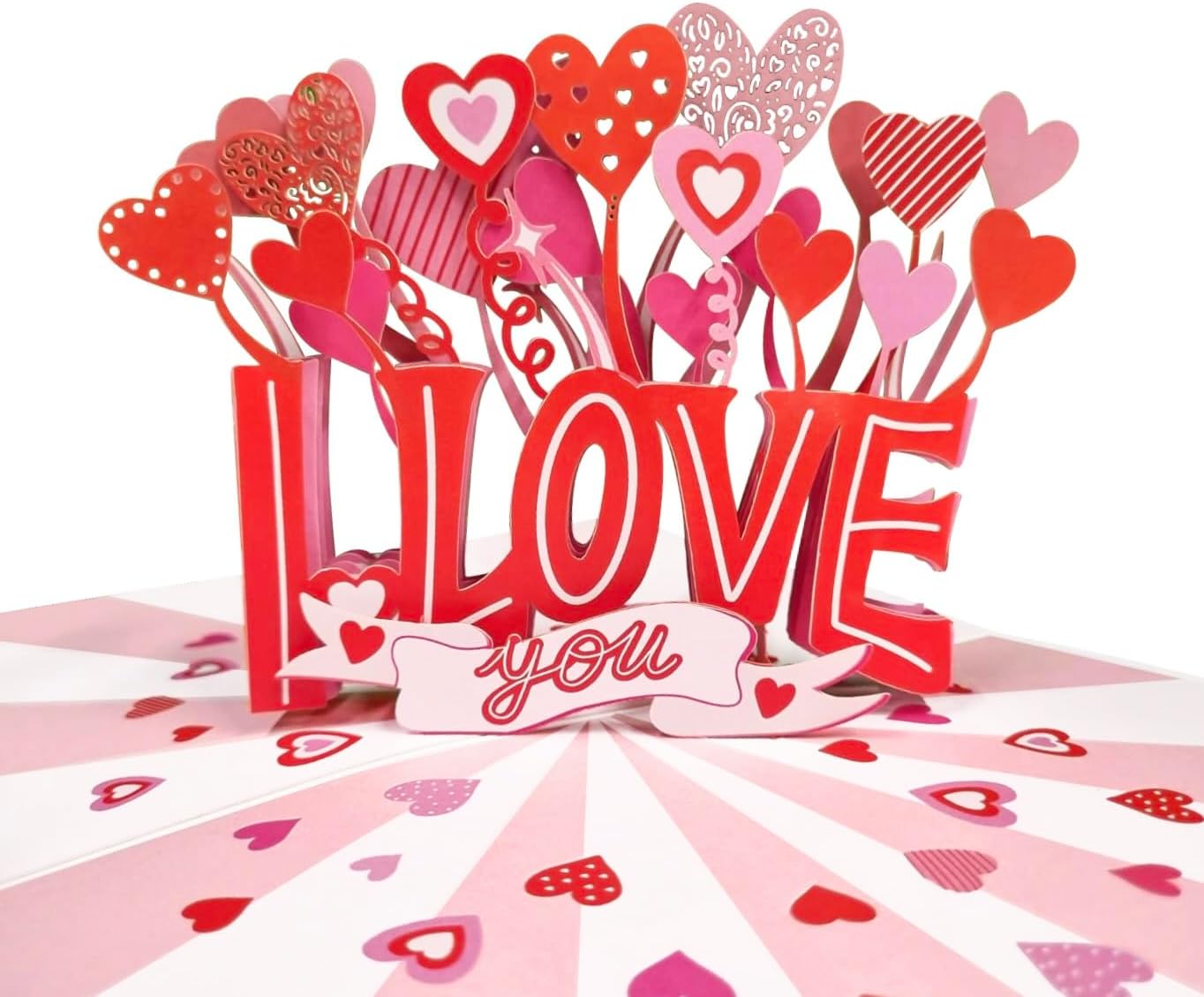 CENTRAL 23 Tarjeta desplegable de amor  Tarjeta de cumpleaños para novio  Te amo más tiempo  Dulces tarjetas de felicitación 3D para hombres y