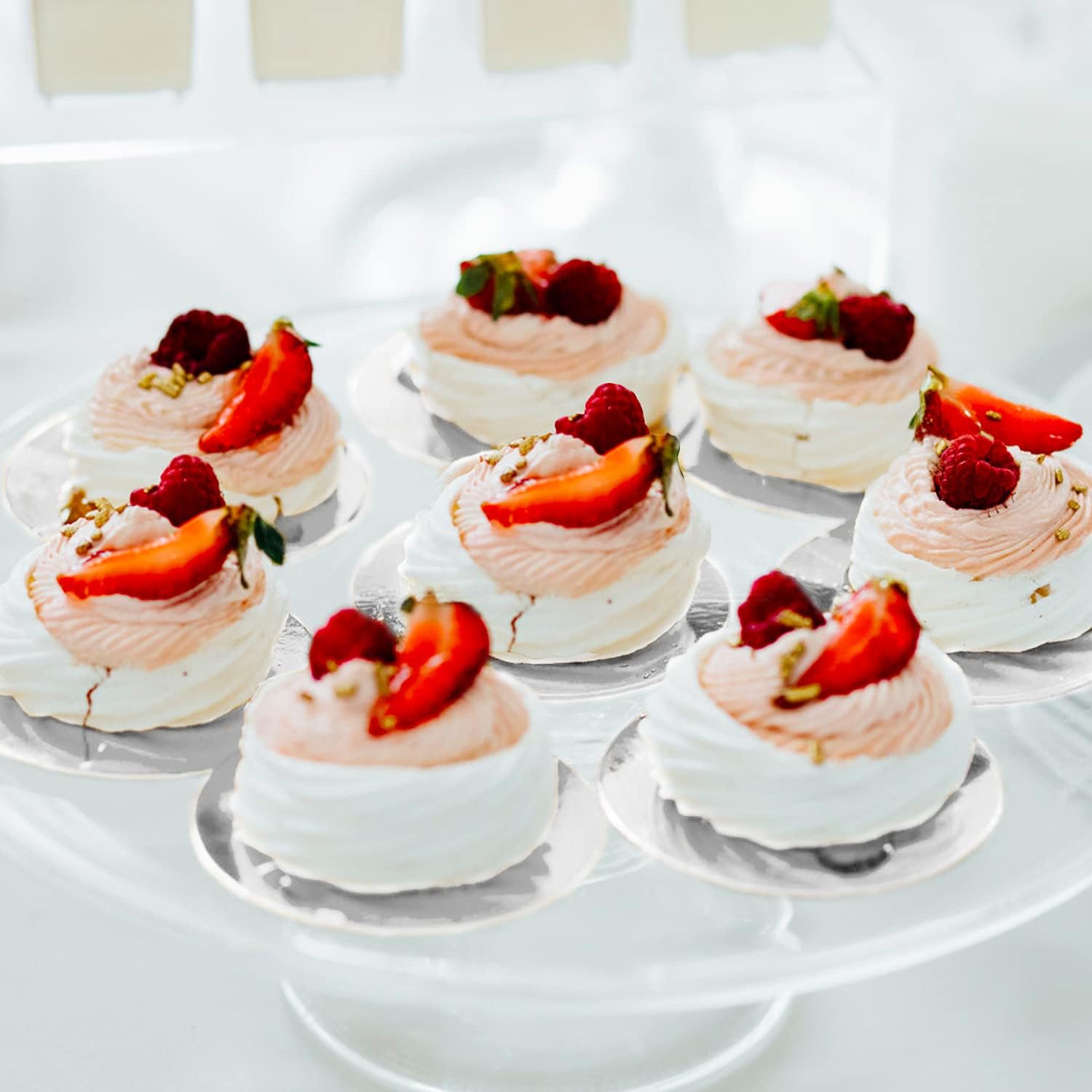 200 mini tablas para tartas, tableros de mousse plateados, mini bases de pasteles, platos de papel para pasteles, platos para cupcakes, postres,
