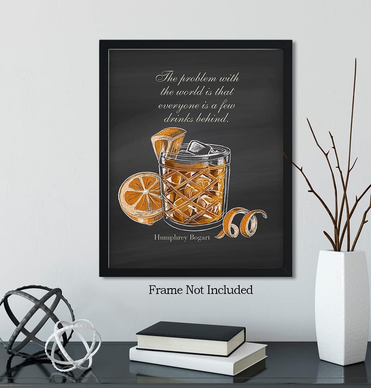 Govivo Arte de pared de bebida de whisky  Impresiones vintage de bar  Decoración de pared de bar  Decoración de whisky para el hogar  Arte de pared