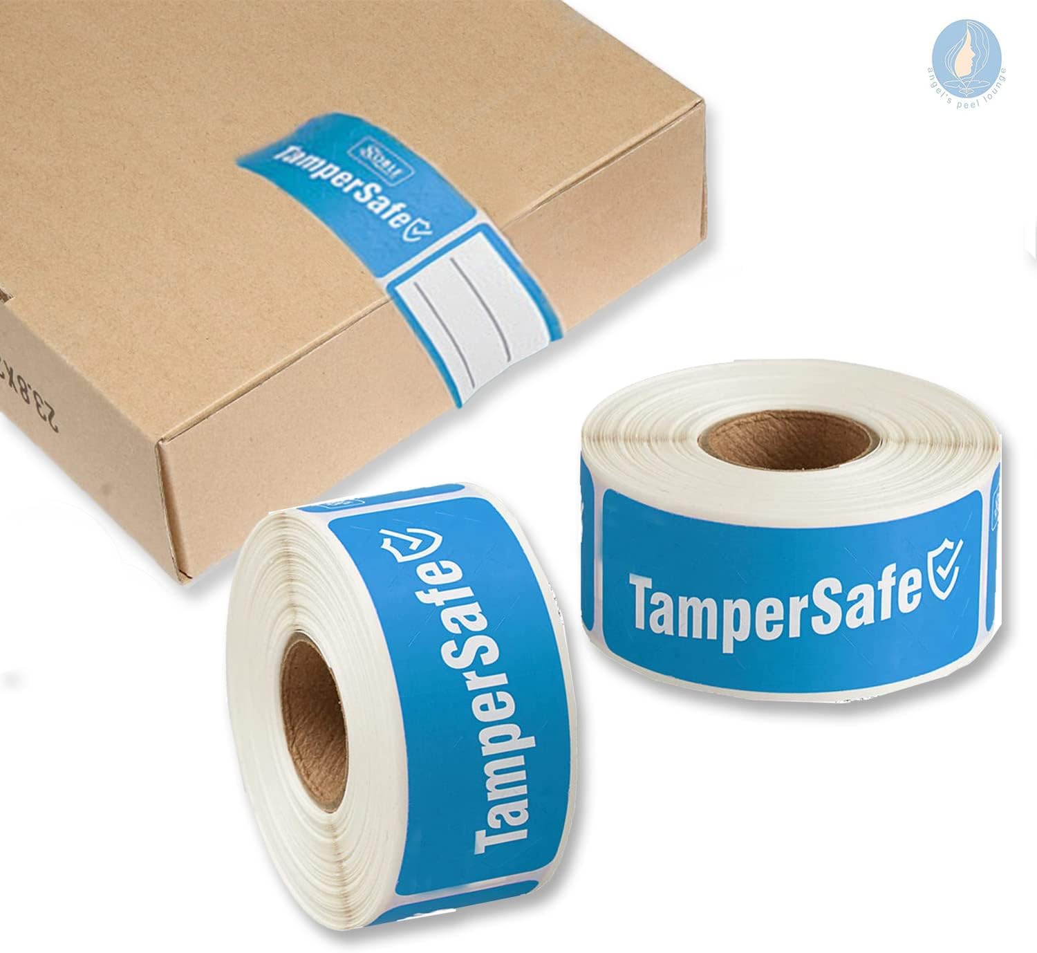 Angel’s peel lounge Etiquetado personalizado – Cinta TamperSafe – Sellada a prueba de manipulaciones para etiquetas de frescura – Adhesivo 250