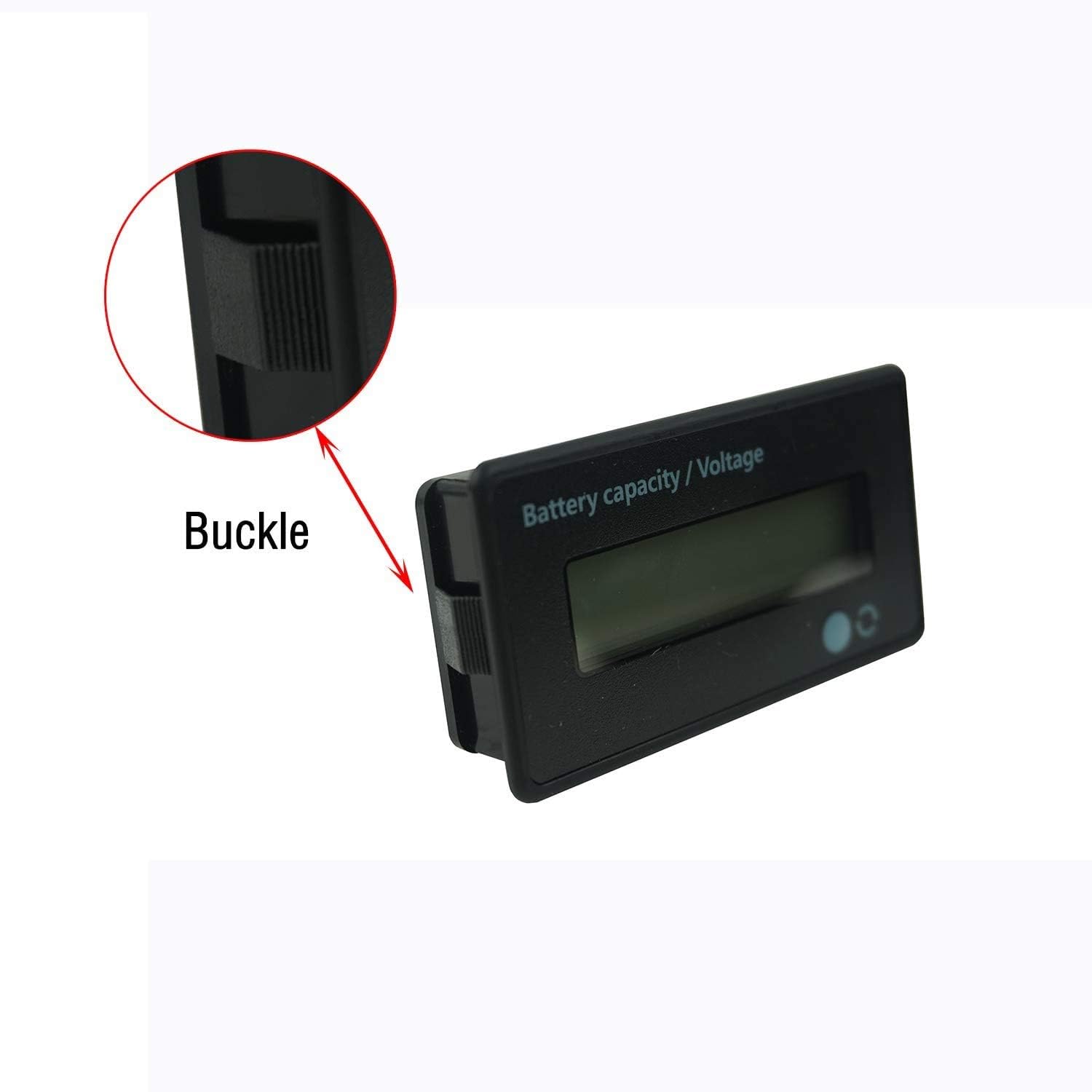 Care Flash Alarm Green LCD Impermeable Monitor de capacidad de batería Medidor de Medidor,12V24V36V48V Indicador de estado de la batería de