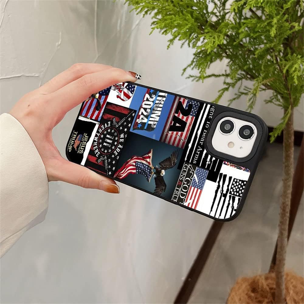 Trump 2024 – Funda de teléfono para iPhone 14, 13, 12, 11 Plus Pro Max Mini XR X XS Max 7 8 Plus, funda protectora estética de Trump para mujeres,