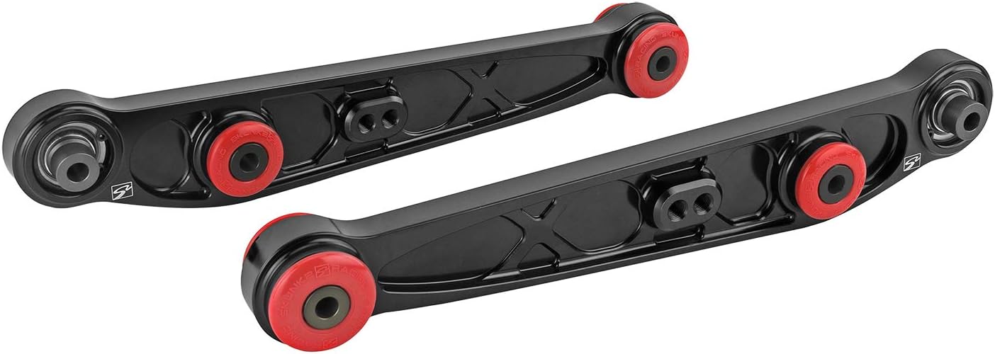 Skunk2 Racing 542-05-1195 Alpha Series Brazo de control inferior trasero anodizado negro 1988-1995 Honda Civic CRX  1990-2001 Acura Integra